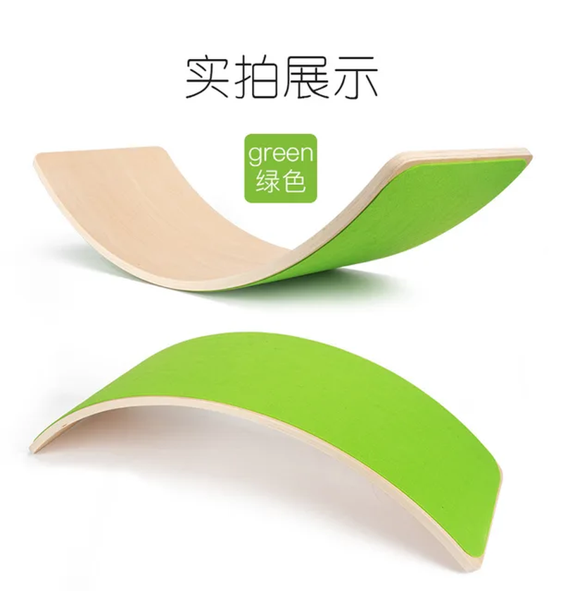 High Quality Child Wooden Balance Board Body Wobble Balance Workout Twist Training Equipment Children'S Balance Seesaw Toys