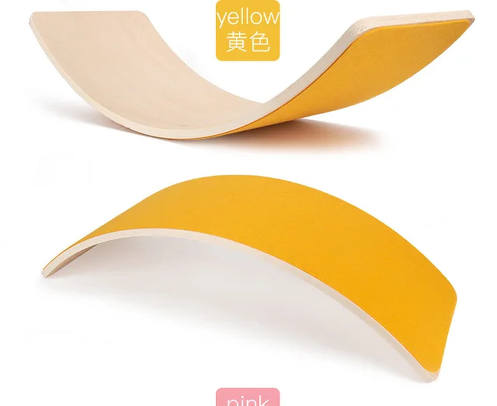 High Quality Child Wooden Balance Board Body Wobble Balance Workout Twist Training Equipment Children'S Balance Seesaw Toys