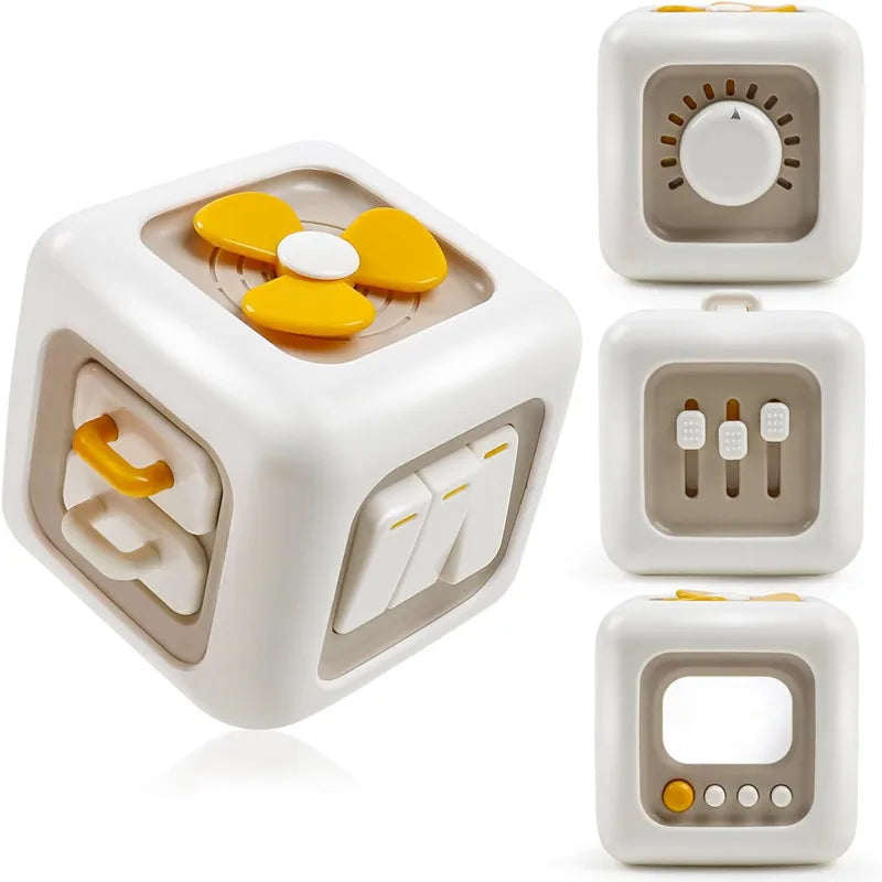 6 in 1 Multipurpose Busy Cube For Toddler 